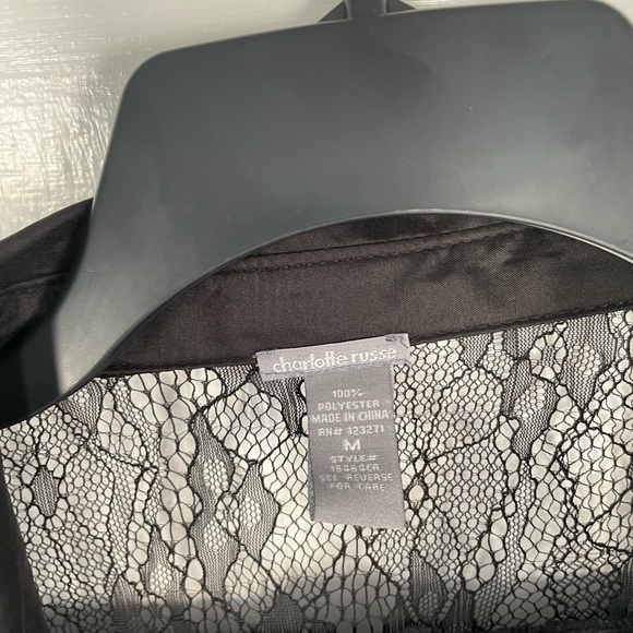 Black lace blouse - Picture 3 of 4